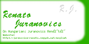 renato juranovics business card